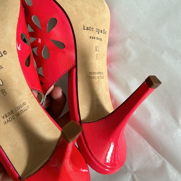 Kate Spade Jacey Powder Patent Leather Pink Slingback Heels - Picture 7 of 13